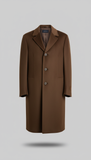 Espresso Brown Cashmere Overcoat