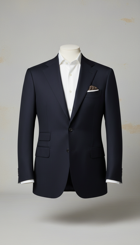 Deep Navy Italian Wool Suit
